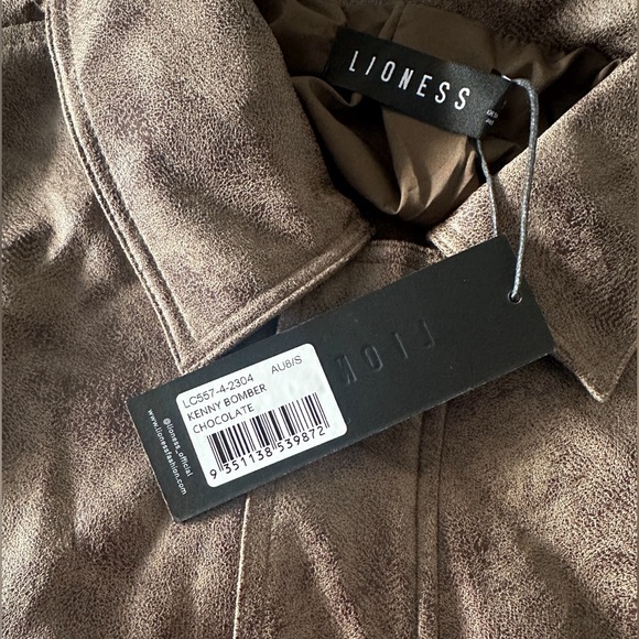 Lioness Kenny Bomber Jacket Oversized | Chocolate A1 - Picture 11 of 11